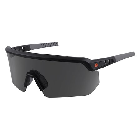 Skullerz By Ergodyne Safety Glasses Sunglasses, Matte Black Frame, Smoke Lens AEGIR